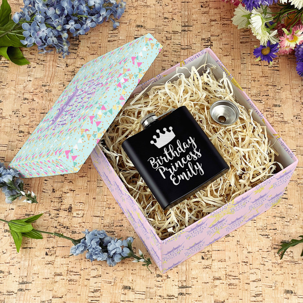 Birthday Princess Gift Boxes with Lid - Canvas Wrapped - Large - In Context