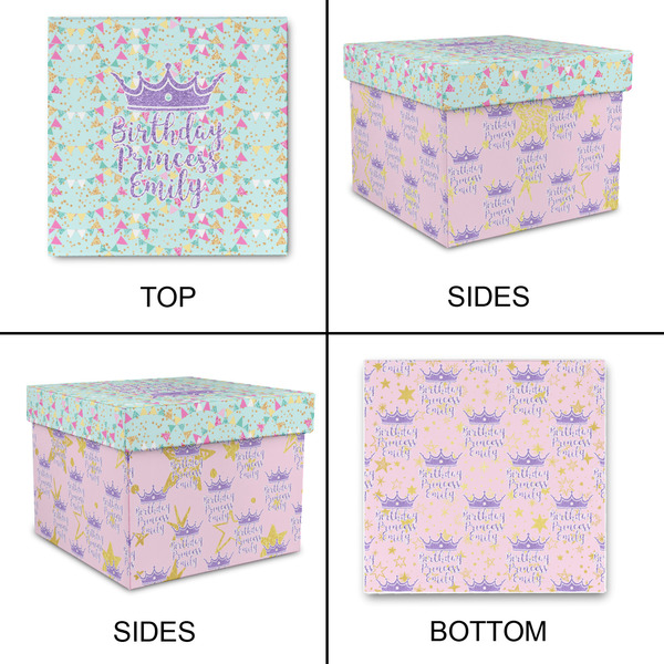 Birthday Princess Gift Boxes with Lid - Canvas Wrapped - Medium - Approval