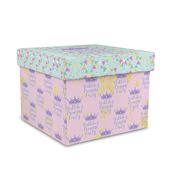Custom Birthday Princess Gift Box with Lid - Canvas Wrapped - Medium (Personalized)