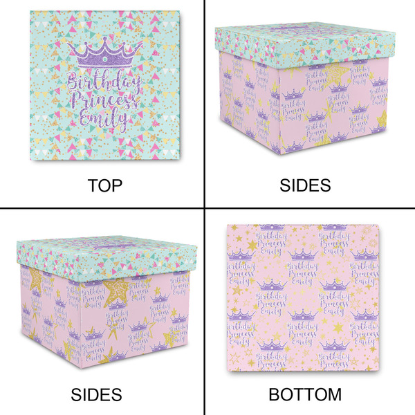 Birthday Princess Gift Boxes with Lid - Canvas Wrapped - Small - Approval