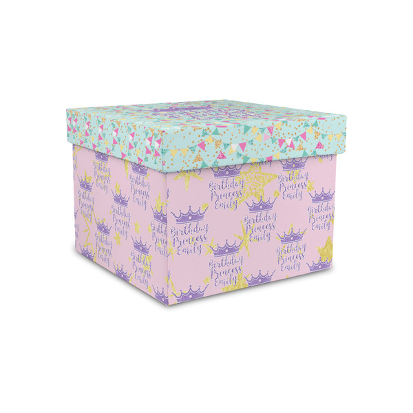 Custom Birthday Princess Gift Box with Lid - Canvas Wrapped - Small (Personalized)