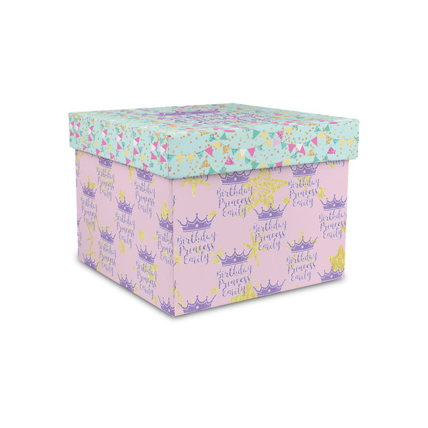 Birthday Princess Gift Boxes with Lid - Canvas Wrapped - Small - Front/Main