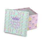 Birthday Princess Gift Box with Lid - Canvas Wrapped (Personalized)