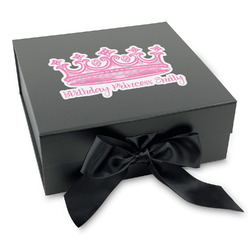 Birthday Princess Gift Box with Magnetic Lid - Black (Personalized)