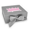 Birthday Princess Gift Boxes with Magnetic Lid - Silver - Front