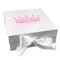 Birthday Princess Gift Boxes with Magnetic Lid - White - Front