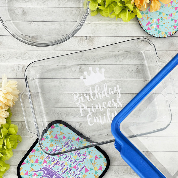 Birthday Princess Glass Baking Dish - LIFESTYLE (13x9)
