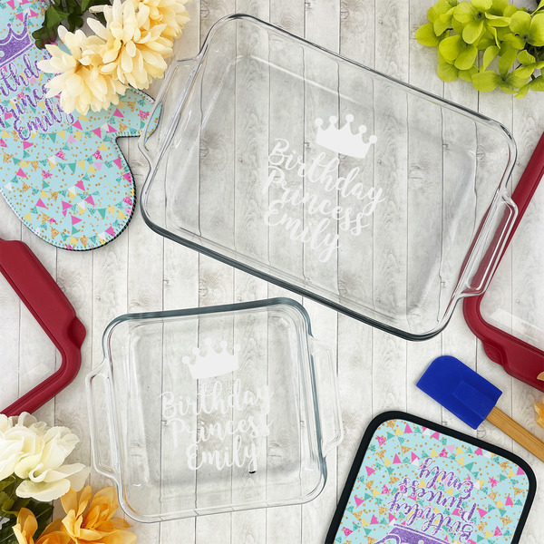Birthday Princess Glass Baking Dish Set - LIFESTYLE
