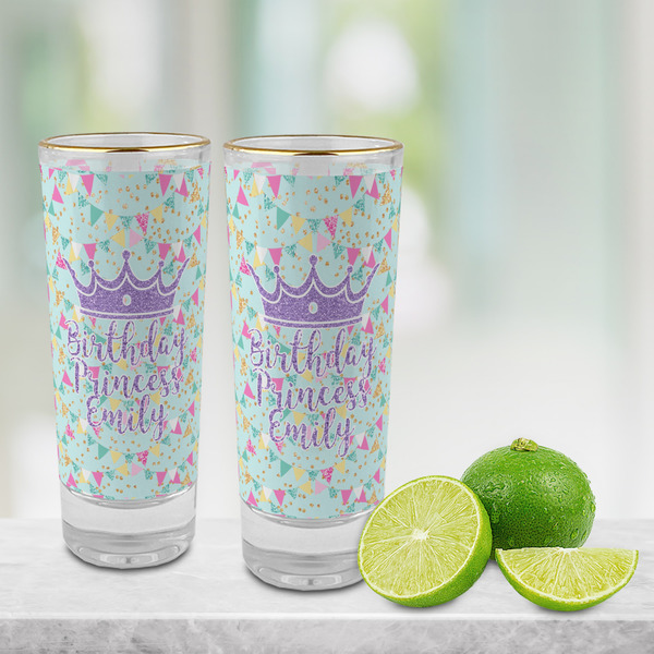 Birthday Princess Glass Shot Glass - 2 oz - LIFESTYLE