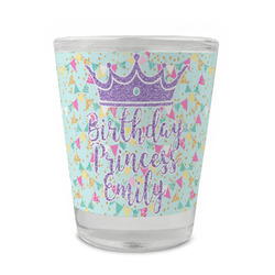 Birthday Princess Glass Shot Glass - 1.5 oz - Single (Personalized)