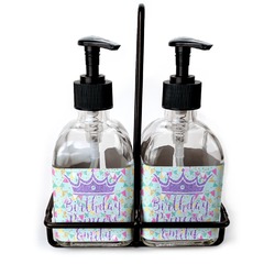 Birthday Princess Glass Soap & Lotion Bottles (Personalized)