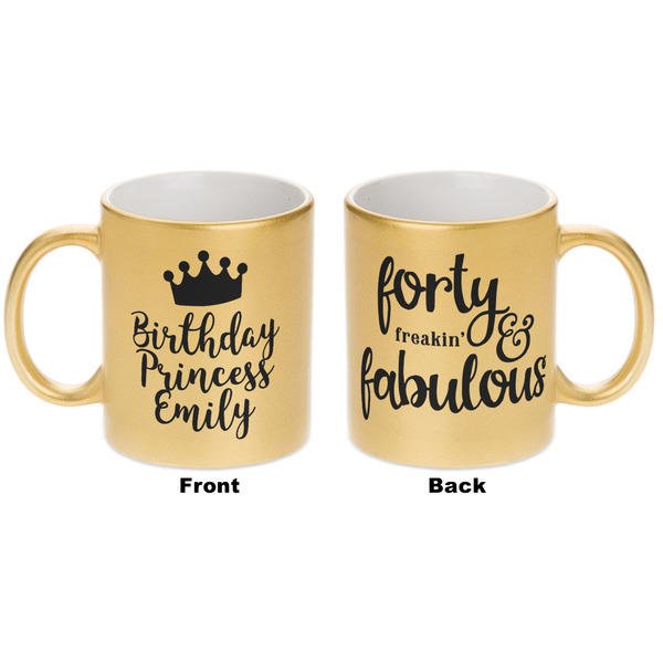 Birthday Quotes and Sayings Gold Mug - Apvl