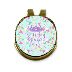 Birthday Princess Golf Ball Marker - Hat Clip - Gold