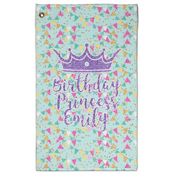 Birthday Princess Golf Towel - Poly-Cotton Blend - Large w/ Name or Text