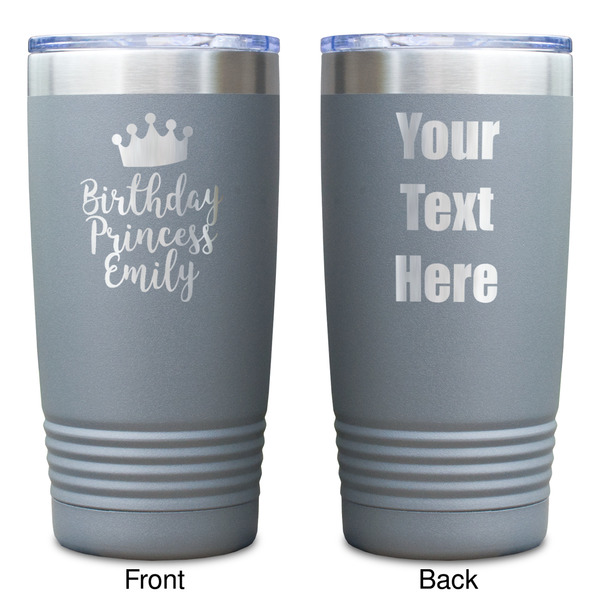 Birthday Princess Gray Polar Camel Tumbler - 20oz - Double Sided - Approval