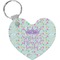 Birthday Princess Heart Plastic Keychain w/ Name or Text