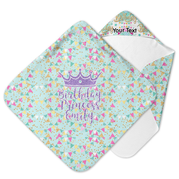 Custom Birthday Princess Hooded Baby Towel (Personalized)