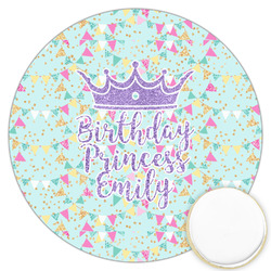 Birthday Princess Printed Cookie Topper - 3.25" (Personalized)