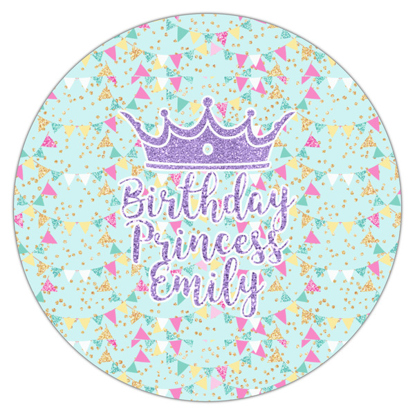 Birthday Princess Icing Circle - Medium - Single