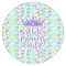 Birthday Princess Icing Circle - Medium - Single