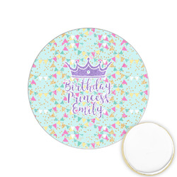 Birthday Princess Printed Cookie Topper - 1.25" (Personalized)