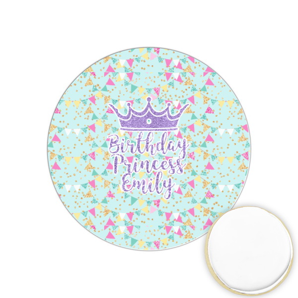 Custom Birthday Princess Printed Cookie Topper - 1.25" (Personalized)