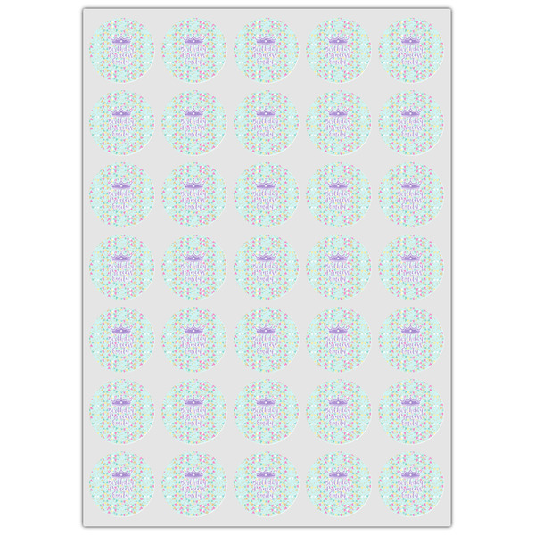 Birthday Princess Icing Circle - XSmall - Set of 35