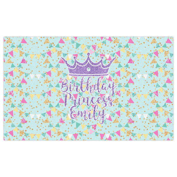 Birthday Princess Indoor / Outdoor Rug - 3'x5' - Front Flat