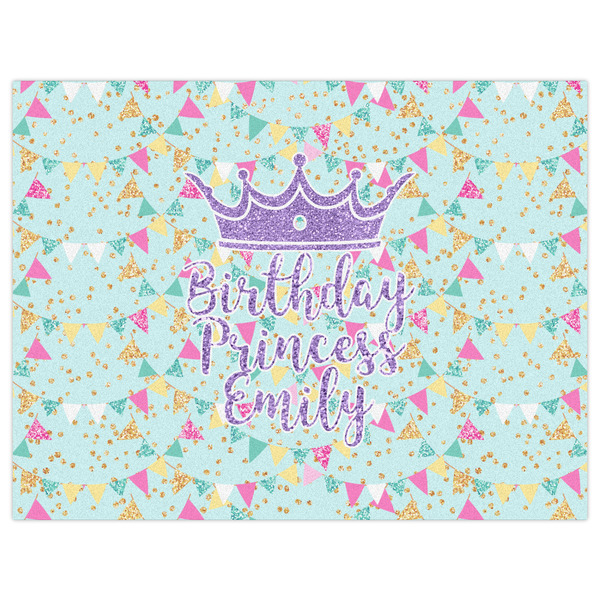 Birthday Princess Indoor / Outdoor Rug - 6'x8' - Front Flat