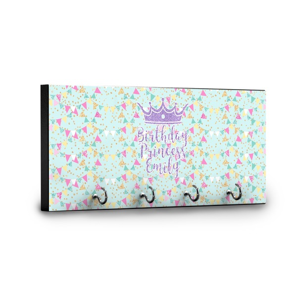 Birthday Princess Key Hanger - Front View with Hooks