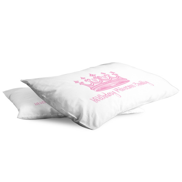 Birthday Princess King Pillow Case - TWO (partial print)