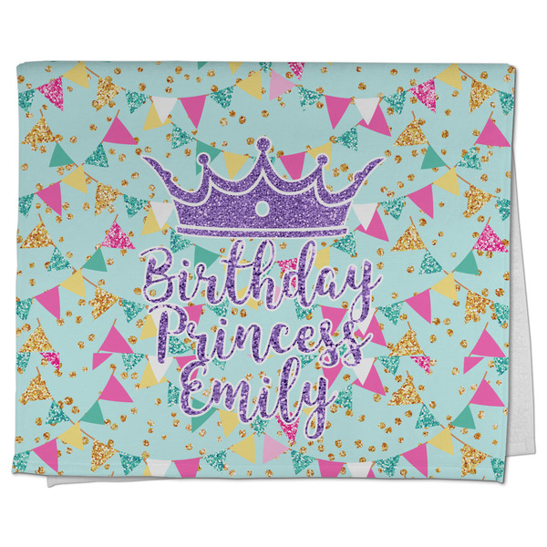 Custom Birthday Princess Kitchen Towel - Poly Cotton w/ Name or Text
