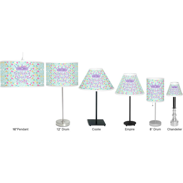 Birthday Princess Lamp Full View Size Comparison