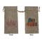 Birthday Princess Large Burlap Gift Bag - Front & Back (Personalized)