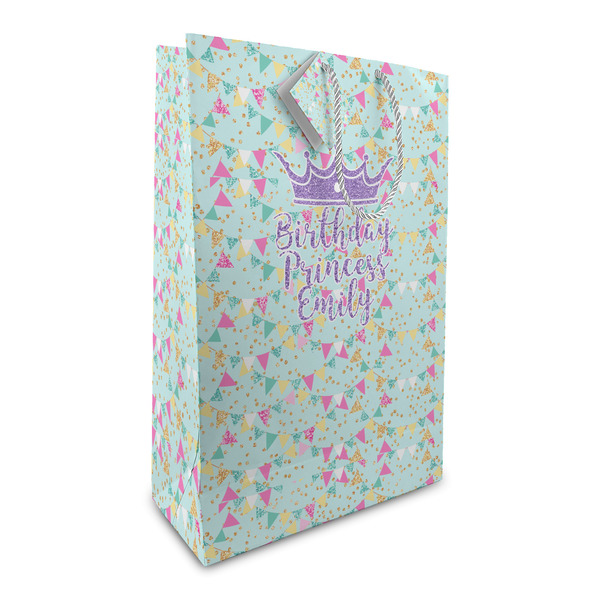 Custom Birthday Princess Large Gift Bag (Personalized)