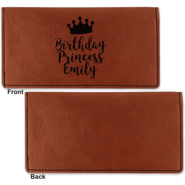 Birthday Quotes and Sayings Leather Checkbook Holder Front and Back Single Sided - Apvl