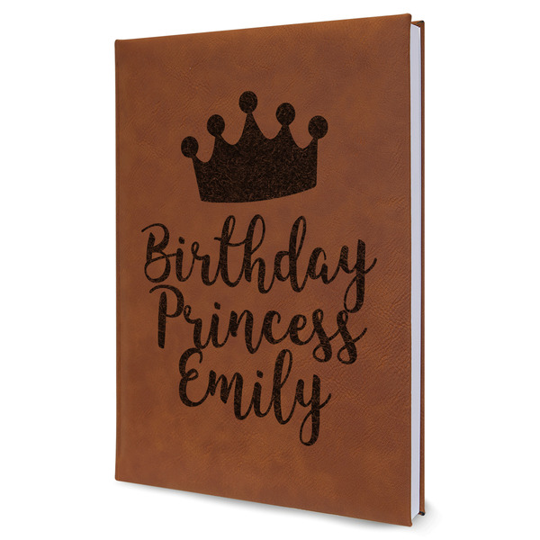 Custom Birthday Princess Leather Sketchbook (Personalized)