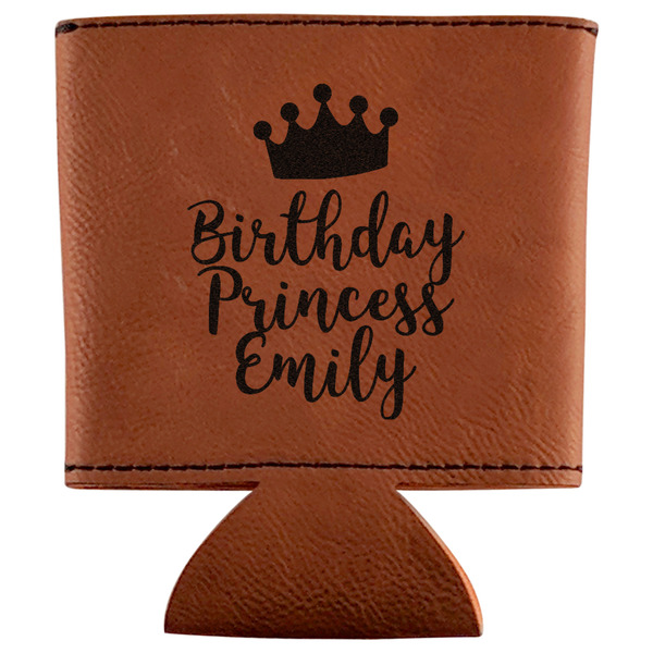 Custom Birthday Princess Leatherette Can Sleeve (Personalized)