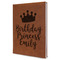 Birthday Princess Leatherette Journal - Large - Single Sided - Angle View