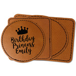 Birthday Princess Faux Leather Iron On Patch (Personalized)