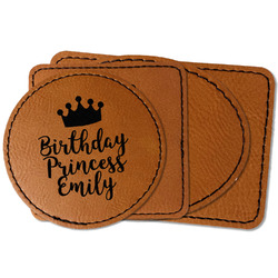 Birthday Princess Faux Leather Iron On Patch (Personalized)