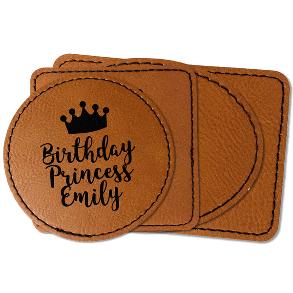 Custom Birthday Princess Faux Leather Iron On Patch (Personalized)