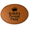 Birthday Princess Leatherette Patches - Oval