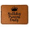 Birthday Princess Leatherette Patches - Rectangle