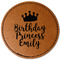 Birthday Princess Leatherette Patches - Round
