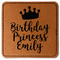 Birthday Princess Faux Leather Iron On Patch - Square (Personalized)