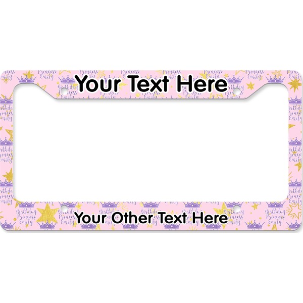 Birthday Princess License Plate Frame Wide