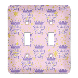Birthday Princess Light Switch Cover (2 Toggle Plate) (Personalized)