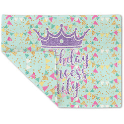 Birthday Princess Double-Sided Linen Placemat - Single w/ Name or Text