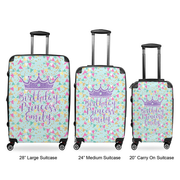 Birthday Princess Luggage Bags all sizes - With Handle